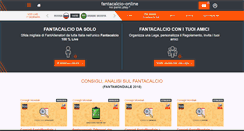 Desktop Screenshot of fantacalcio-online.com